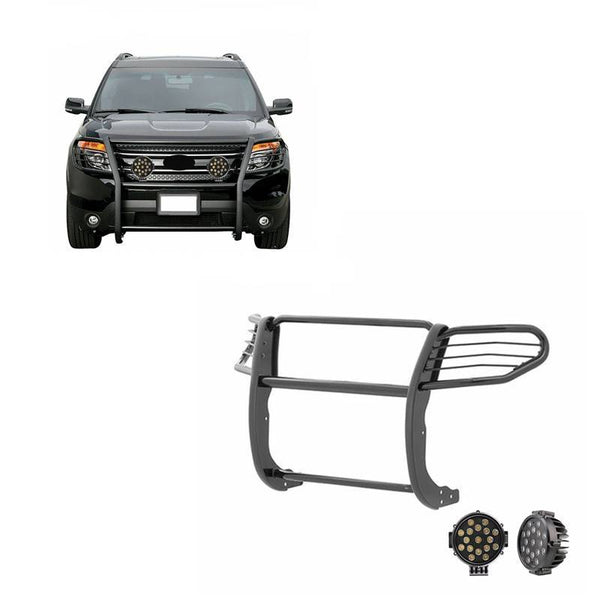 Black Horse Grille Guard Kit (MPN: 17FJ30MA-PLB)