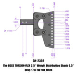 Gen-Y Hitch Torsion-Flex Weight Distribution Shank (MPN: GH-2302)