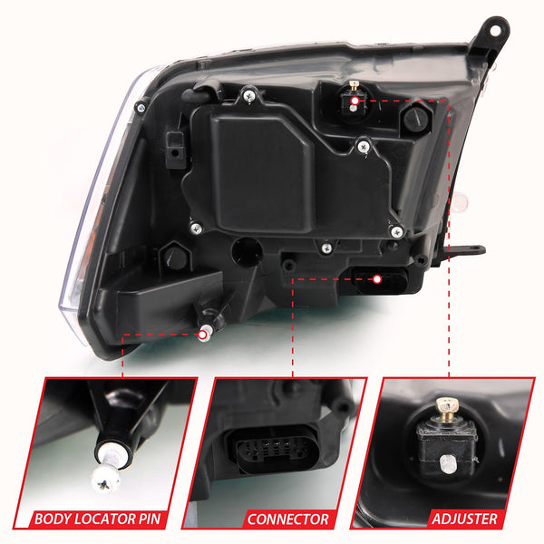 AnzoUSA Headlight Assembly With Projector Beam (MPN: 111442)