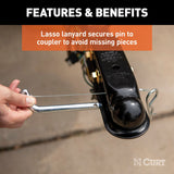 CURT QuickPin Trailer Coupler (MPN: 25470)