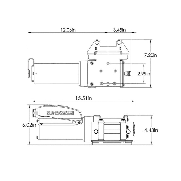 Superwinch AC Power Series Utility Winch (MPN: 1715001)