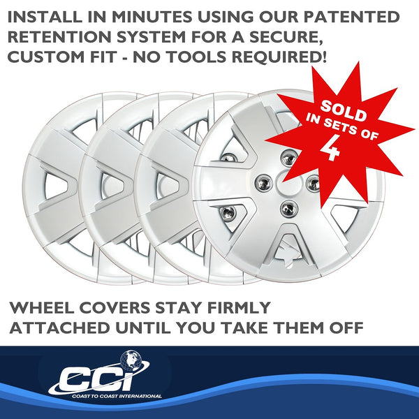 15 Inch Silver Wheel Cover Set (MPN: IWC43215S)