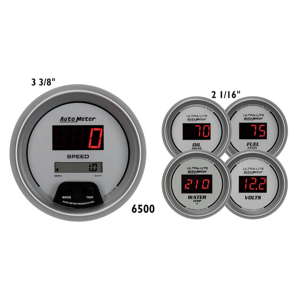 AutoMeter Ultra-Lite Digital Gauge Set (MPN: 6500)