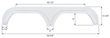 Icon Fender Skirt for Tandem Axle RVs (MPN: 16739)
