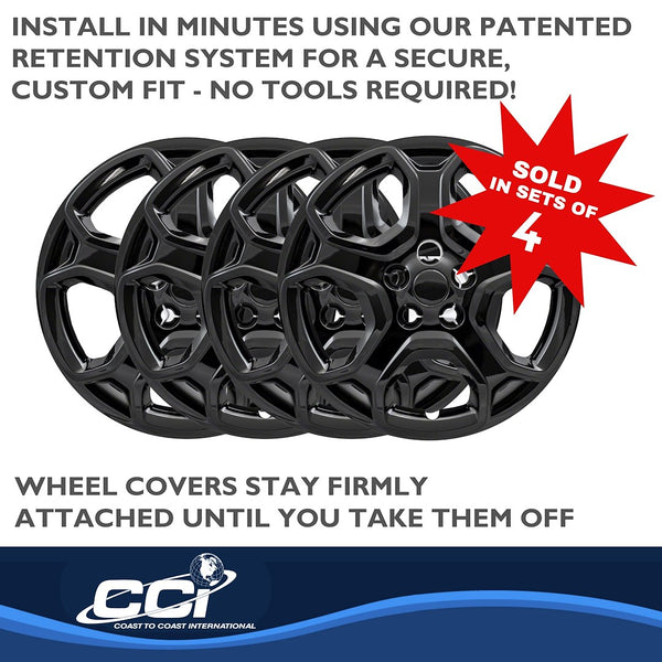 Coast To Coast 17 Inch Black Wheel Cover Set (MPN: IWC52517BLK)