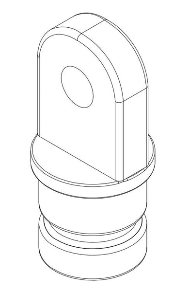 Whitecap Boat Bimini Top Cap Fitting (MPN: 3417WP)