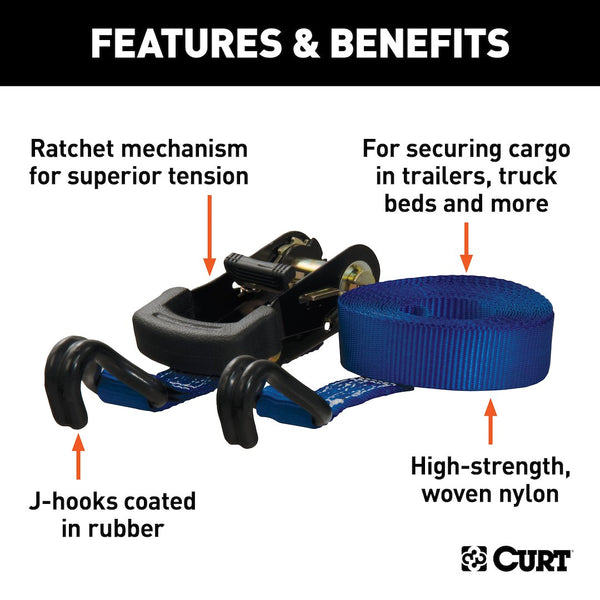 Curt Cargo Tie Down Strap (MPN: 83020)