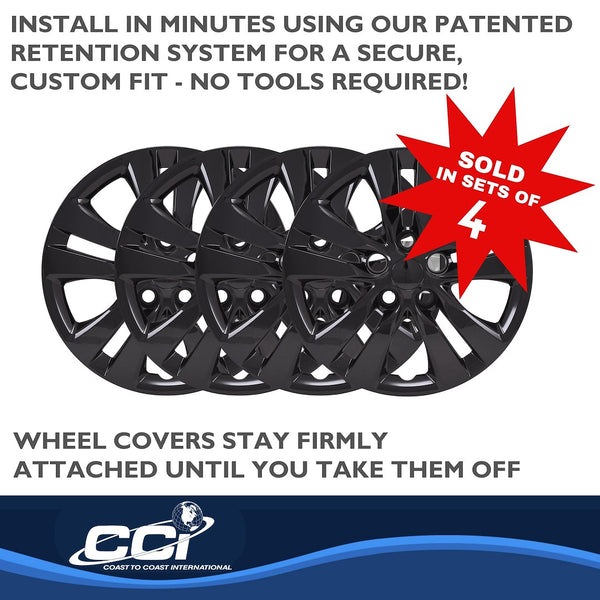 Coast To Coast 16 Inch Wheel Cover Set (MPN: 54816BLK)
