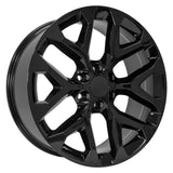 OE Wheels CV98B 22 Inch Gloss Black Wheel (MPN: CV98B-22090-6550-24B)