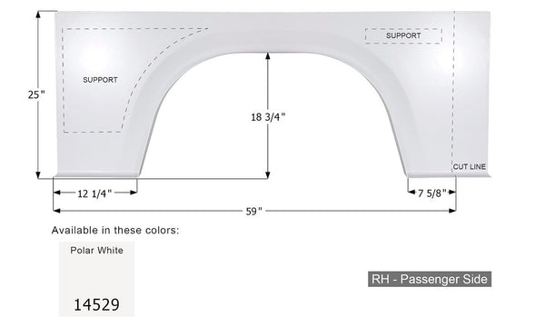 Icon Fender Skirt for Winnebago Brave Models (MPN: 14529)