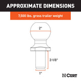 CURT Trailer Hitch Ball 2 Inch (MPN: 40070)