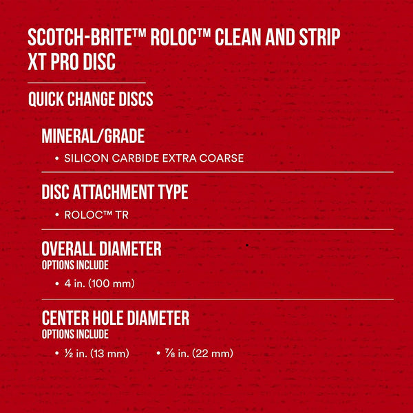 3M Scotch-Brite Roloc Clean and Strip XT Pro Disc (MPN: 89496)