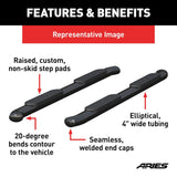 Aries 4 Inch Oval Nerf Bar (MPN: S223046)