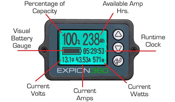 Expion360 Battery Monitor (MPN: EX-BM350-KT)