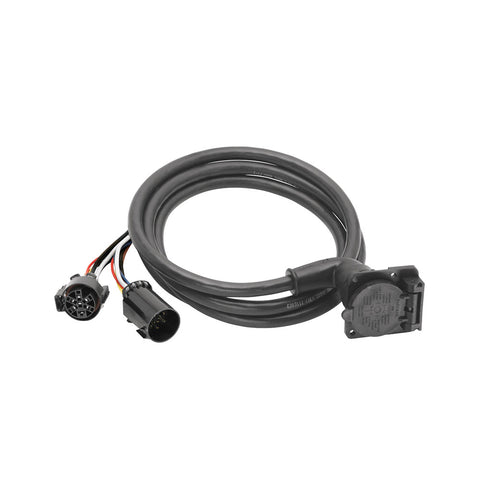 Bargman 7-Way Flat Trailer Wiring Connector with 7 Foot Cable (MPN: 54700-003)
