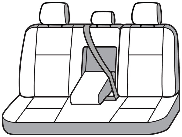 Custom Seat Cover for 60/40 Split Bench with Adjustable Headrests (MPN: SS8495WFBK)