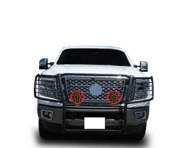 Black Horse Grille Guard Kit (MPN: 17NR28MA-PLR)