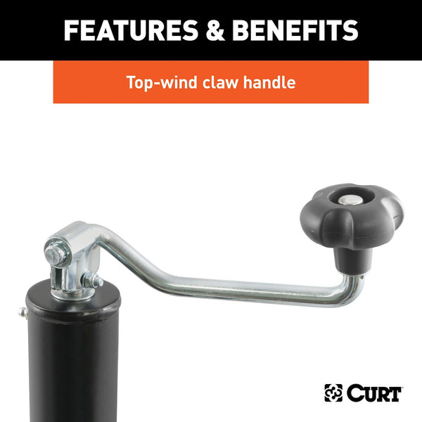 CURT Manual Topwind Trailer Tongue Jack (MPN: 28320)