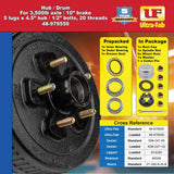 Ultra Fab Trailer Brake Hub Assembly (MPN: 48-979550)