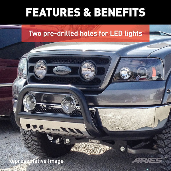 Aries Bull Bar With Skid Plate (MPN: B35-2001)
