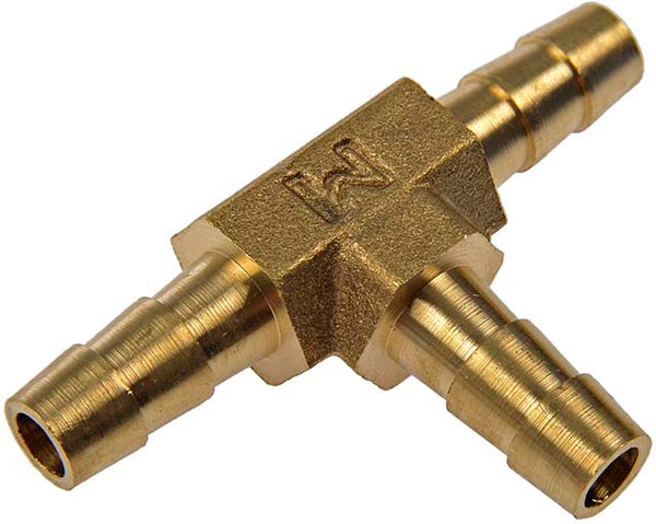 Brass Coupler Fitting - 1/4 Inch Tee Connector (MPN: 55106)
