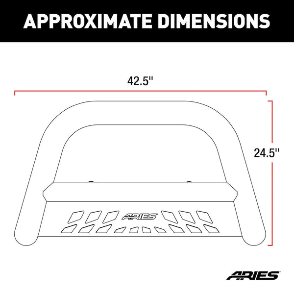 Aries Bull Bar With Skid Plate (MPN: B35-2000)