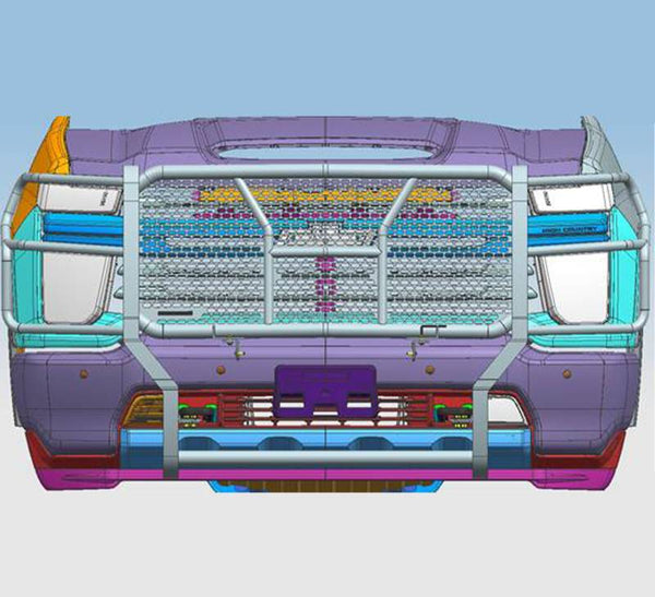 Black Horse Off Road Grille Guard (MPN: RU-CHSI30-B)