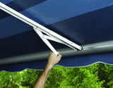 Awning rafter arm with ground support (MPN: 902865WHT)