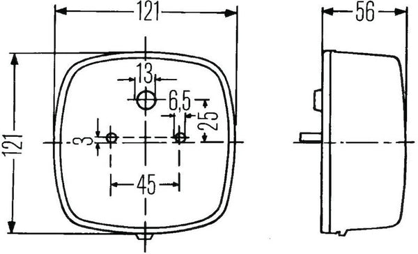 HELLA Tail Light Assembly (MPN: 002578701)