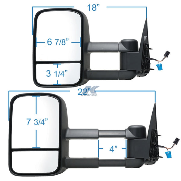 K Source Exterior Towing Mirror (MPN: 62076GE)