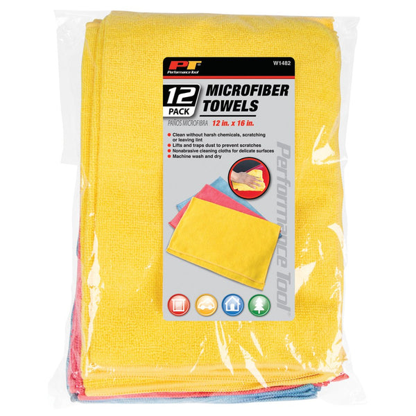 Performance Tool Microfiber Shop Towels (MPN: W1482)