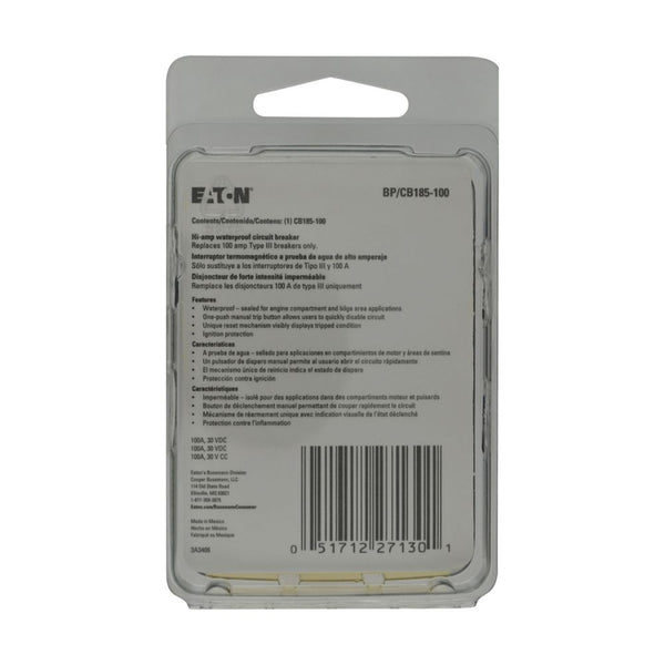 Bussman Circuit Breaker (MPN: BP/CB185-100)