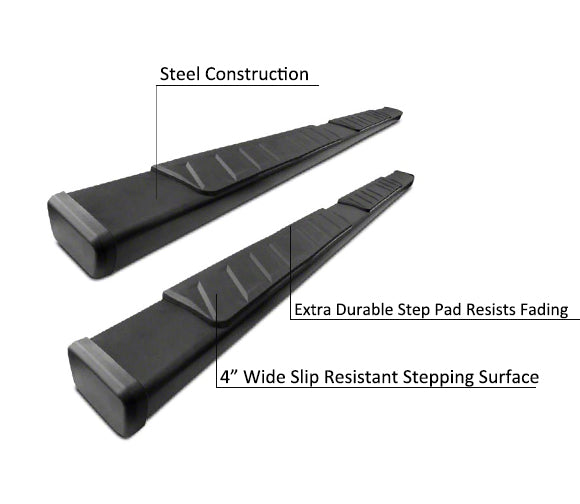 Black Horse Off Road Summit Running Boards (MPN: SU-TO0186BK)