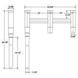 Taco Marine Deluxe Trident Rod Holder (MPN: F31-0781BXY-1)