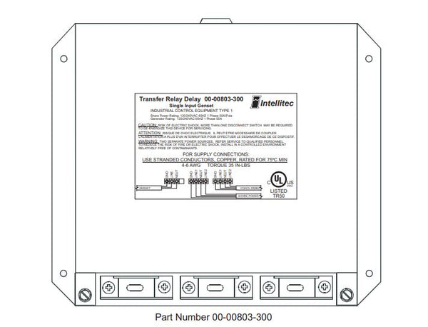 Intellitec Power Transfer Switch Relay (MPN: 00-00803-300)