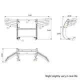 Black Horse Grille Guard Kit (MPN: 17H151402MA-PLB)