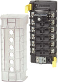 Blue Sea Circuit Breaker Block 6 Position Independent Source (MPN: 5050-BSS)