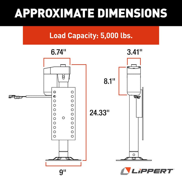 Lippert Hall Effect Jack For Ground Control Systems (MPN: 344792)
