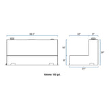 UWS Liquid Transfer Tank (MPN: TT-100-L-T-P-B)