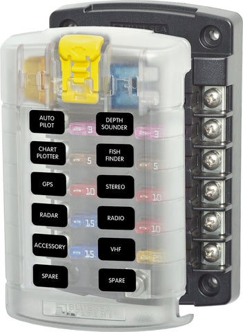 Blue Sea Fuse Block 12 Circuit (MPN: 5029-BSS)