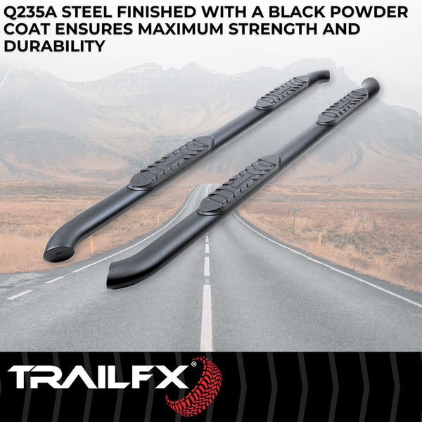 TrailFX 4 Inch Oval Tube Side Steps (MPN: A1018T)