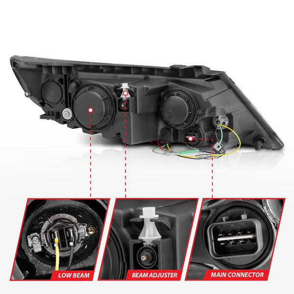 AnzoUSA Headlight Assembly With Halo (MPN: 111248)