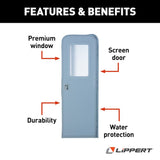 Lippert Components Radius Door (MPN: V000381471)