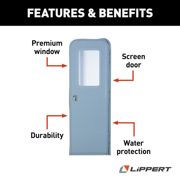 Lippert Components Radius Door (MPN: V000381471)
