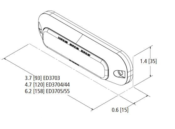 Ecco Electronic Warning Light (MPN: ED3744AC)