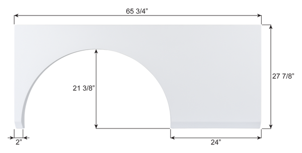 Icon Fender Skirt for Fleetwood Bounder (MPN: 16677)