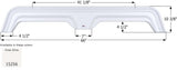 Icon Fender Skirt for Tandem Axle RVs (MPN: 15256)