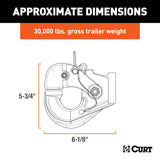 Curt Pintle Hook 30000 Pounds Gross Trailer Weight (MPN: 48215)