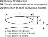 INNO Roof Rack Cross Bar Mount (MPN: INA394)