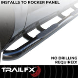 TrailFX Nerf Bar Round Tube Side Steps (MPN: A0046B)